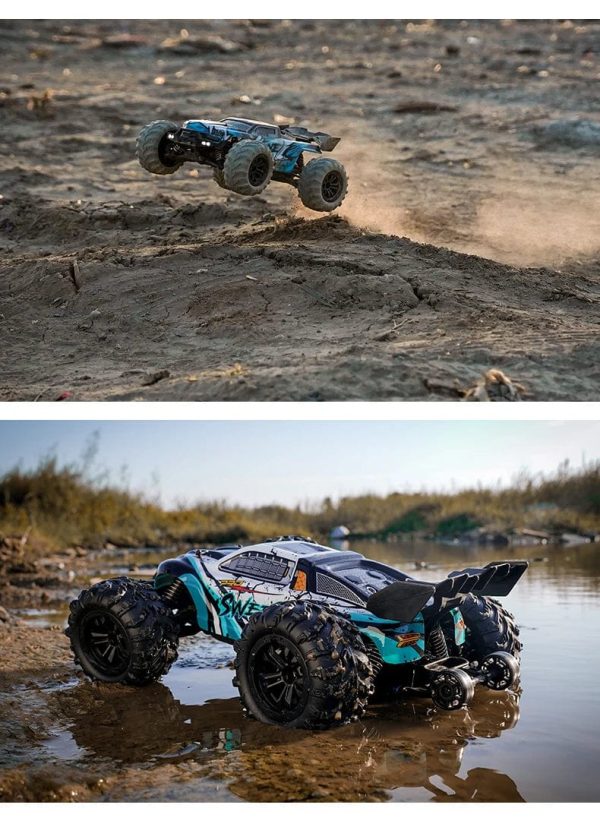 Sweep Stadium Truck: 1/16 All-Terrain 4x4 with 40MPH+ (70 KM/H) High Speed, LED Headlights, and Brushless Motor - Image 2