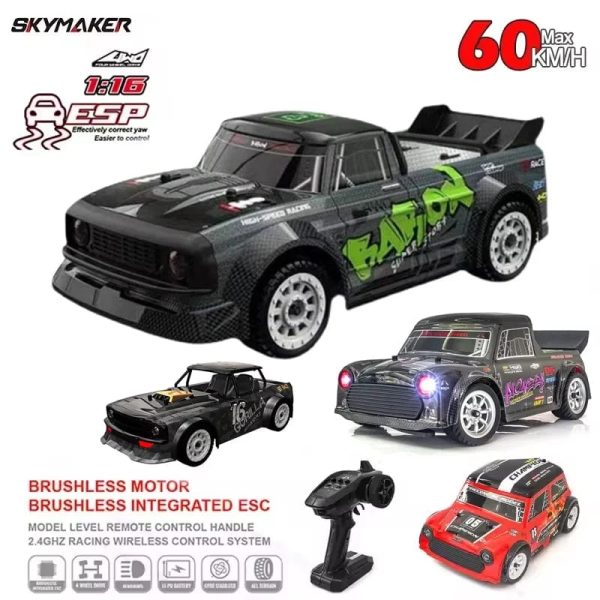 1/16 High Speed 2.4G 4WD RC SG Drift Machine, Brush/Brushless - Image 2