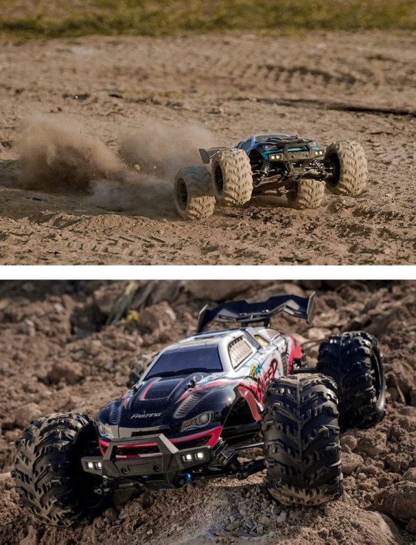 Sweep Stadium Truck: 1/16 All-Terrain 4x4 with 40MPH+ (70 KM/H) High Speed, LED Headlights, and Brushless Motor - Image 3